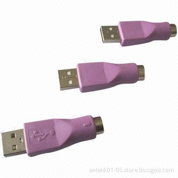 PS/2 Female to USB Male Mouse and Keyboard Adapter